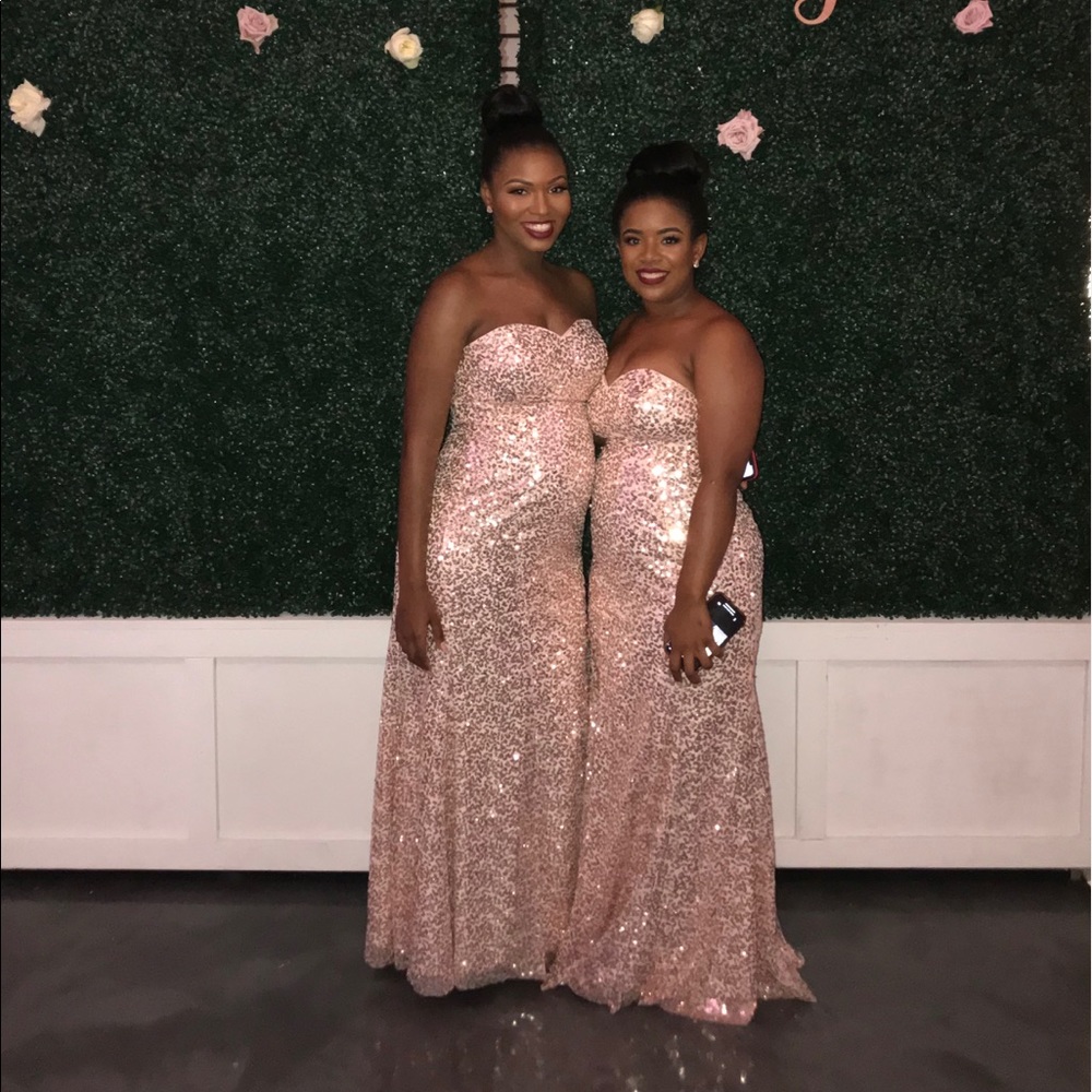 Pearl Pink Sequence Gown